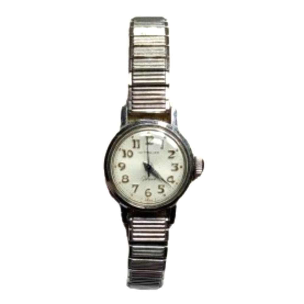 Wittnauer Geneve Swiss Stainless Hand Wind Silver Gold Tone Watch